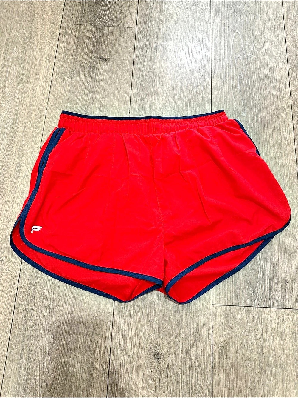 Fabletics Athletic Shorts in Red & Blue
